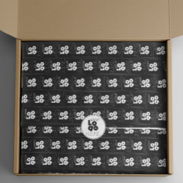 Schwarzes Gewebpapier für das benutzerdefinierte L Seidenpapier