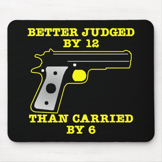 Schwarzes Gewehr-besseres versuchtes durch 12 Mousepad (Vorne)