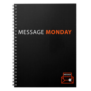Schwarzes gewundenes Notizbuch Notizblock