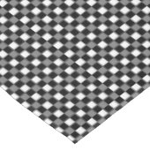 Schwarzes Gingham-Karo Tischdecke (Schrägansicht)