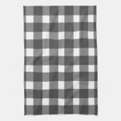 Schwarzes Gingham-Küchenhandtuch Geschirrtuch (Vertikal)