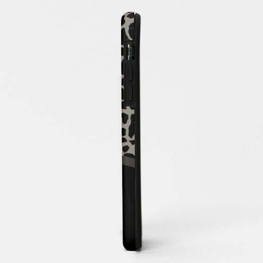 Schwarzes Giraffen-Muster Case-Mate iPhone Hülle (Hinten/Links)