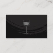 Schwarzes Glas Visitenkarte (Vorderseite)
