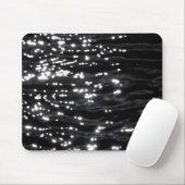 Schwarzes glitzerndes Wasser Mousepad (Mit Mouse)