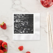 Schwarzes glitzerndes Wasser Serviette (Beispiel)