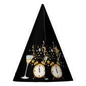 Schwarzes Glück im neuen Jahr 2021 Partyhütchen (Rückseite)