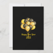 Schwarzes Glück im neuen Jahr 2023 Einladung (Vorderseite)
