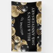 Schwarzes Gold 50 Jahre Jubiläum Willkommen Banner (Vertikal)