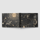 Schwarzes Gold Astrologisches Muster Gästebuch (Voll)