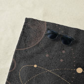 Schwarzes Gold Astrologisches Muster Strandtuch (Beispiel)