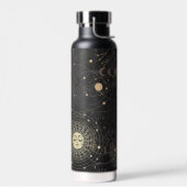 Schwarzes Gold Astrologisches Muster Trinkflasche (Links)