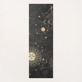 Schwarzes Gold Astrologisches Muster Yogamatte (Vorderseite)