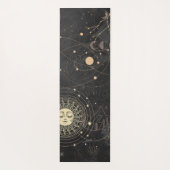 Schwarzes Gold Astrologisches Muster Yogamatte (Rückseite)