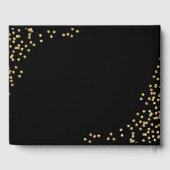 Schwarzes Gold Beerdigung Beileid | Foto Memorial Gästebuch (Rückseite)