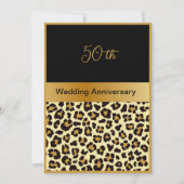 Schwarzes Gold bleibe Wild 50. Hochzeitstag Karte (Vorderseite)