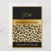 Schwarzes Gold bleibe Wild 50 Jubiläum Flat Card (Vorderseite)