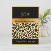 Schwarzes Gold bleibe Wild 50 Jubiläum Flat Card (Stehend Vorderseite)