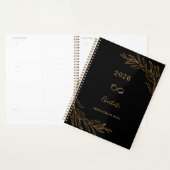 Schwarzes Gold botanisches Laub elegant Planer (Anzeige)