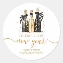 Schwarzes Gold Champagner Prost Neujahrsfeier Part