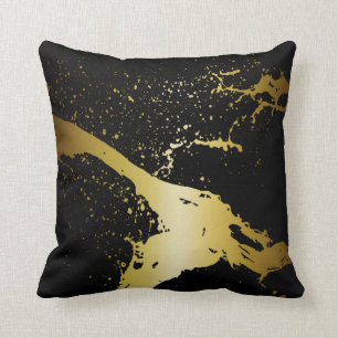 Schwarzes Gold des Kissen