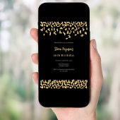 Schwarzes Gold Einladung