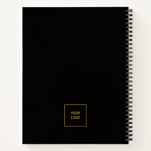 Schwarzes Gold-Elegant-Bullet-Journal Notizblock (Rückseite)