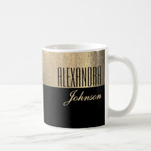 Schwarzes Gold Eleganter Name