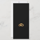 Schwarzes Gold Elegantes Hochzeitsprogramm (Rückseite)