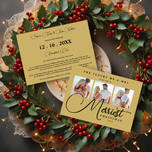 Schwarzes Gold Exquisite Hochzeit Weihnachten 3 Fo Save The Date
