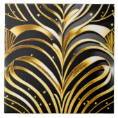 Schwarzes Gold Fliese (Vorderseite)