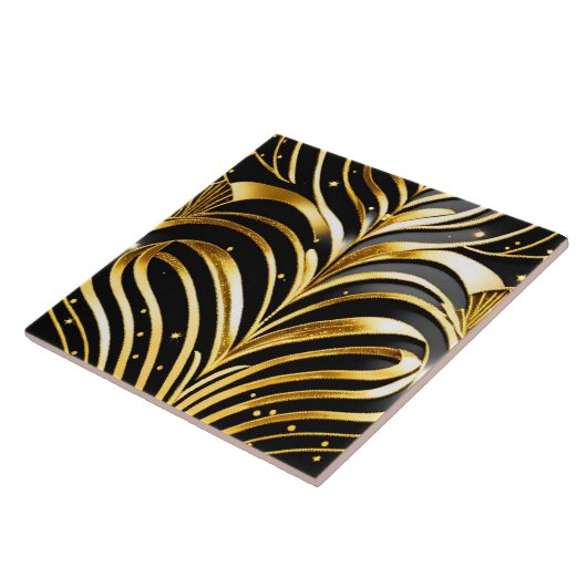 Schwarzes Gold Fliese (Seite)