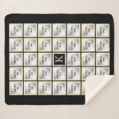 Schwarzes Gold Frame 34 Bilder in Schwarz Collage Sherpadecke (Vorderseite (Horizontal))