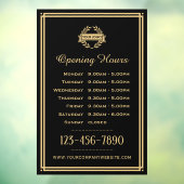 Schwarzes Gold für das klassische Firmenlogo zu de Fensteraufkleber (Blatt 3)