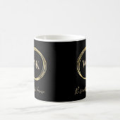 Schwarzes Gold für die benutzerspezifische Busines Kaffeetasse (Mittel)