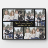 Schwarzes Gold für Haustiere und Familienfotos Fotoplatte (Vorderseite)