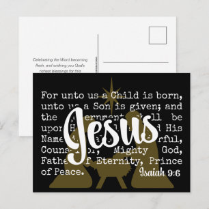 Schwarzes Gold FÜR UNS JESUS Weihnachten