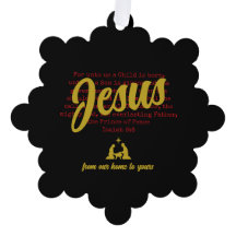 Schwarzes Gold FÜR UNS JESUS Weihnachten