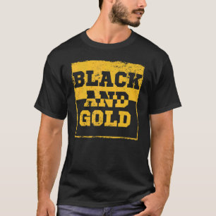 Schwarzes Gold Game Day Gruppen-Shirt für High Sch T-Shirt