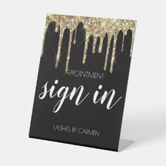 Schwarzes Gold Glitzer laserbestellung Zeichen Sockelschild