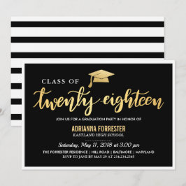 Schwarzes Gold| Graduate Class of 2018 Script Einladung