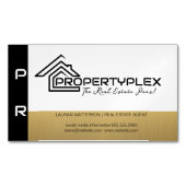 Schwarzes Gold | HausLogo Magnetische Visitenkarte (Vorderseite)