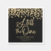 Schwarzes Gold immer noch die einmalige Wetterneue Serviette (Vorderseite)