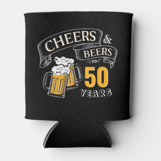 Schwarzes Gold jubeln und Biere jeden Alters Gebur Dosenkühler (Vorderseite)