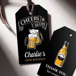 Schwarzes Gold jubeln und Biere jeden Alters Gebur Geschenkanhänger