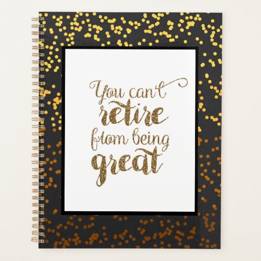 Schwarzes Gold kann man nicht davon abhalten, groß Planer (Vorderseite)