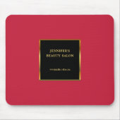 Schwarzes Gold Kardinalrot Werbe-Profimodell Mousepad (Vorne)
