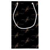 Schwarzes Gold Kleine Geschenktüte (Rückseite)