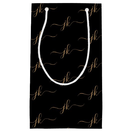 Schwarzes Gold Kleine Geschenktüte (Vorderseite)