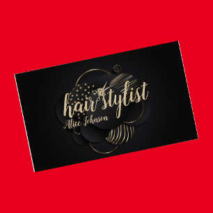 Schwarzes Gold Luxus eleganter professioneller Fri Visitenkarte