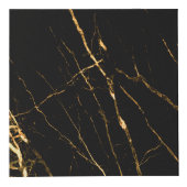 Schwarzes, Gold, Marmor, Stein, Natur, natürlich, Würfel (Vorderseite)